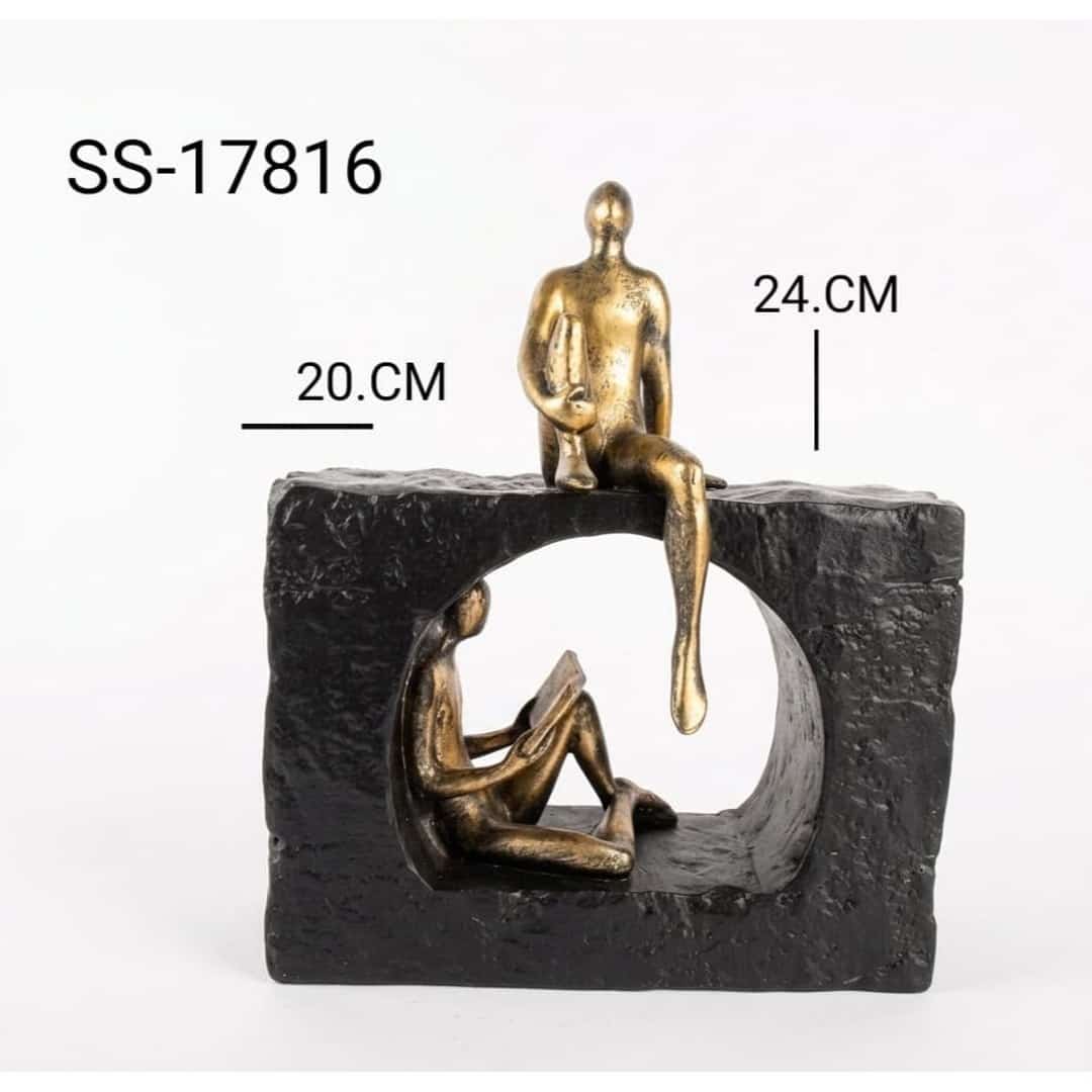 Bronze Seated Figure Sculpture preview image 2