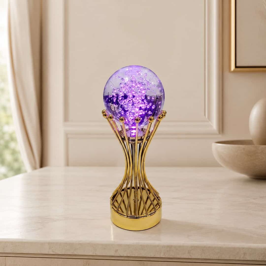 Purple Crystal Globe Showpiece preview image 1