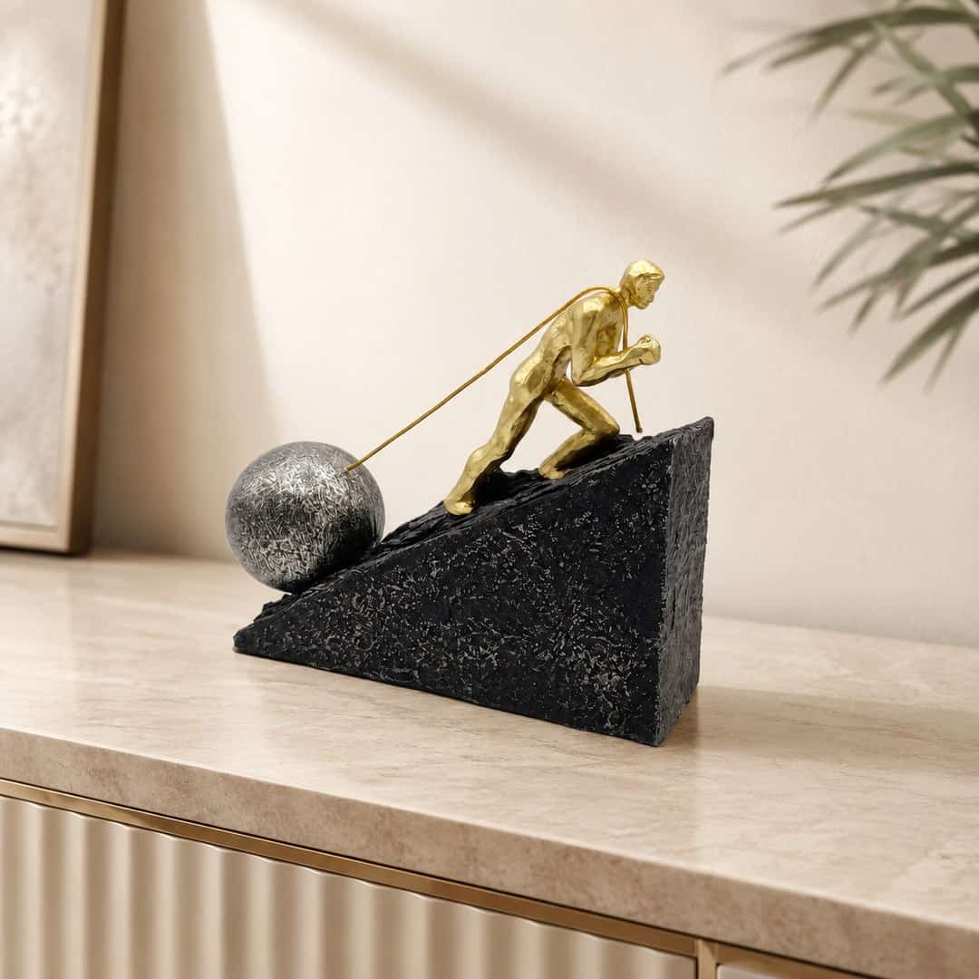 Golden Climber Desk Sculpture preview image 1