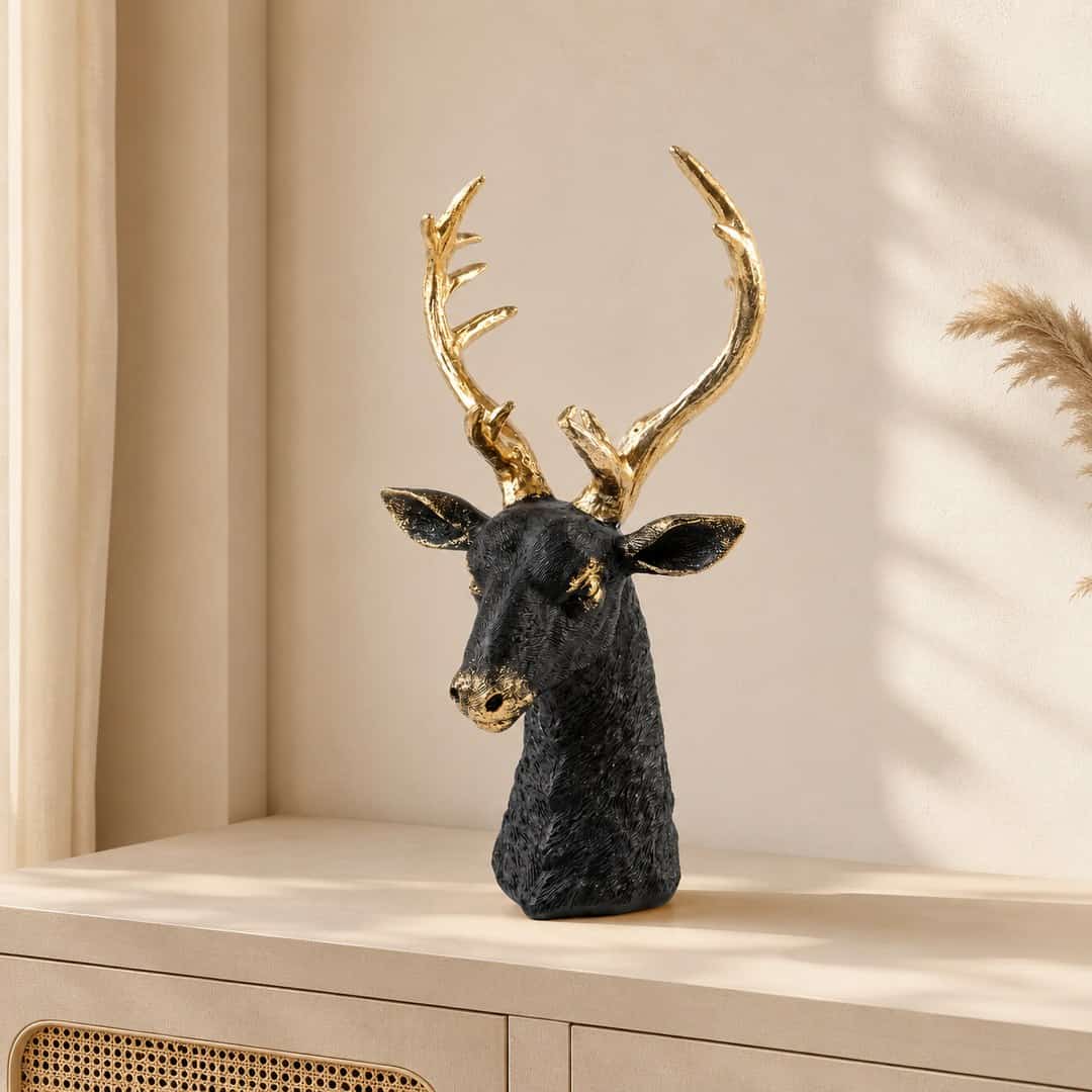 Black Gold Deer Bust preview image 1
