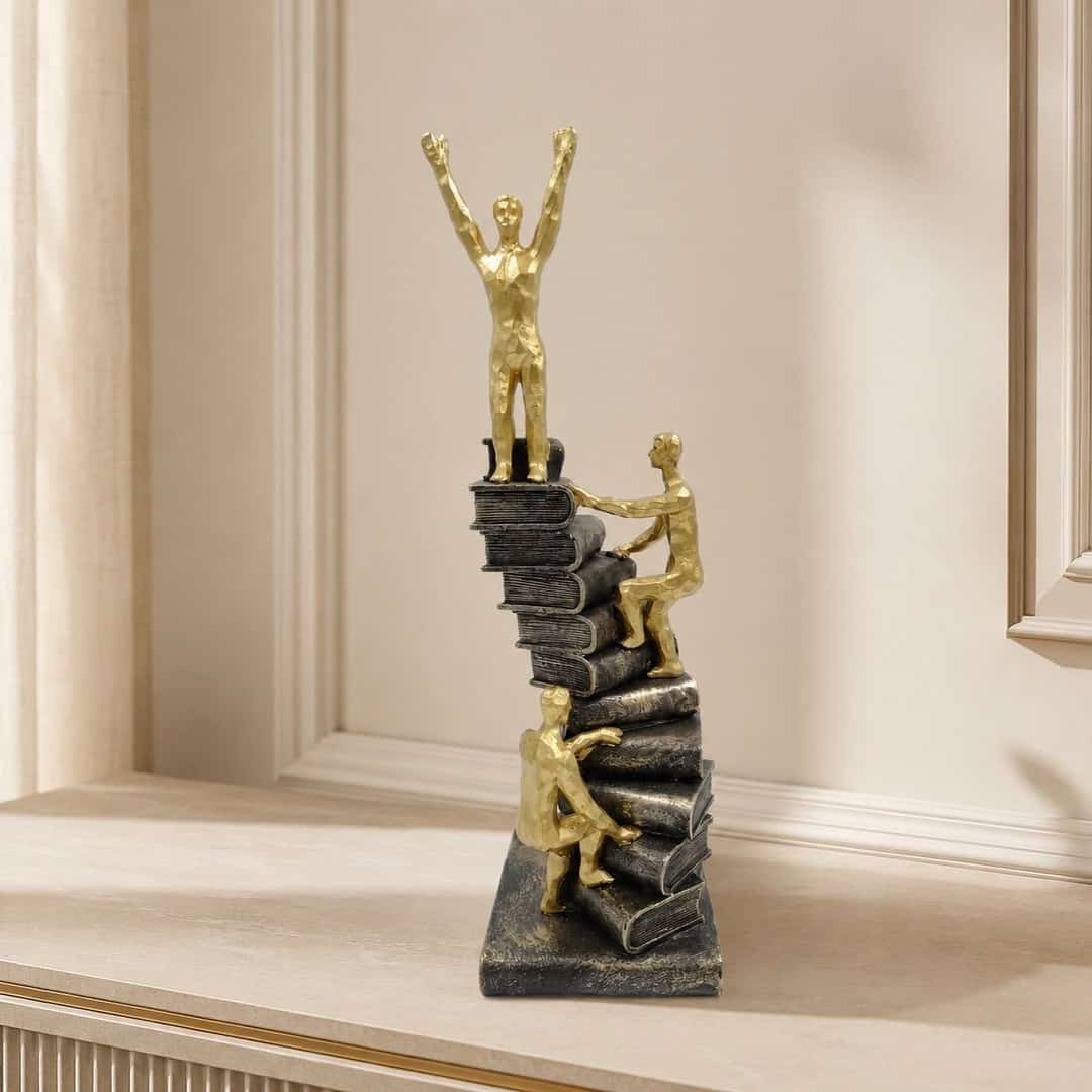 Climbing Books Abstract Sculpture preview image 1