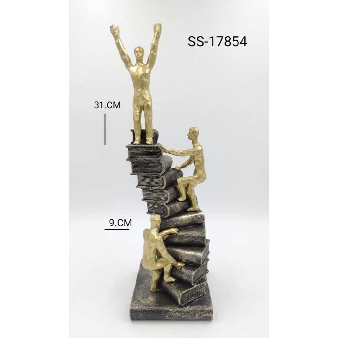 Climbing Books Abstract Sculpture preview image 2