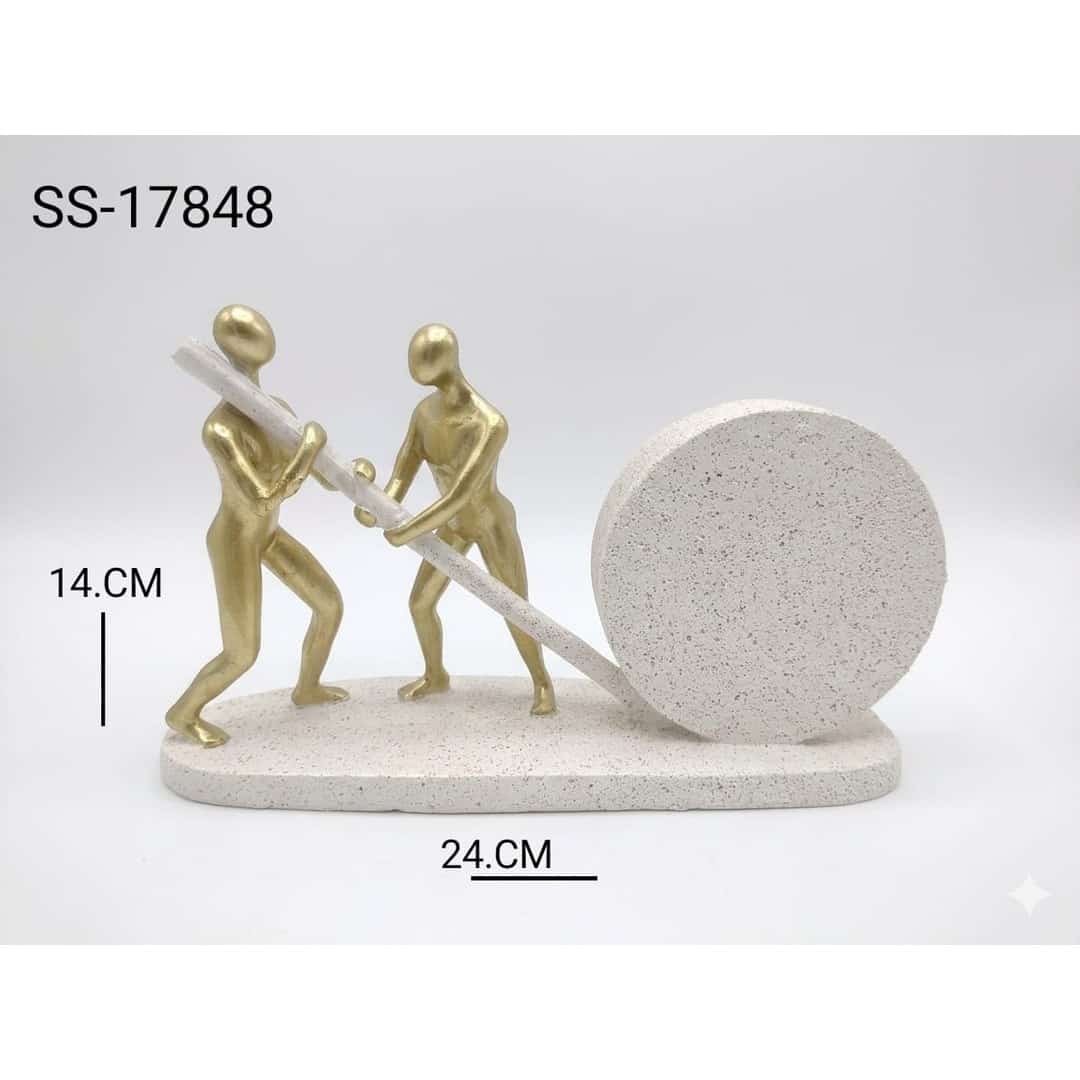 Gold Minimalist Figures Sculpture preview image 2