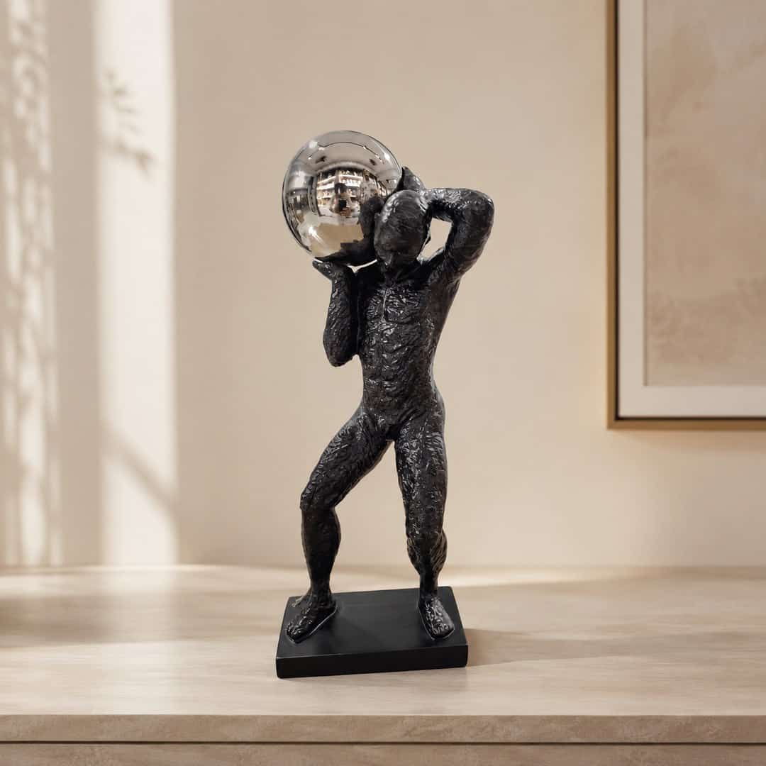 Atlas Reflective Orb Sculpture preview image 1