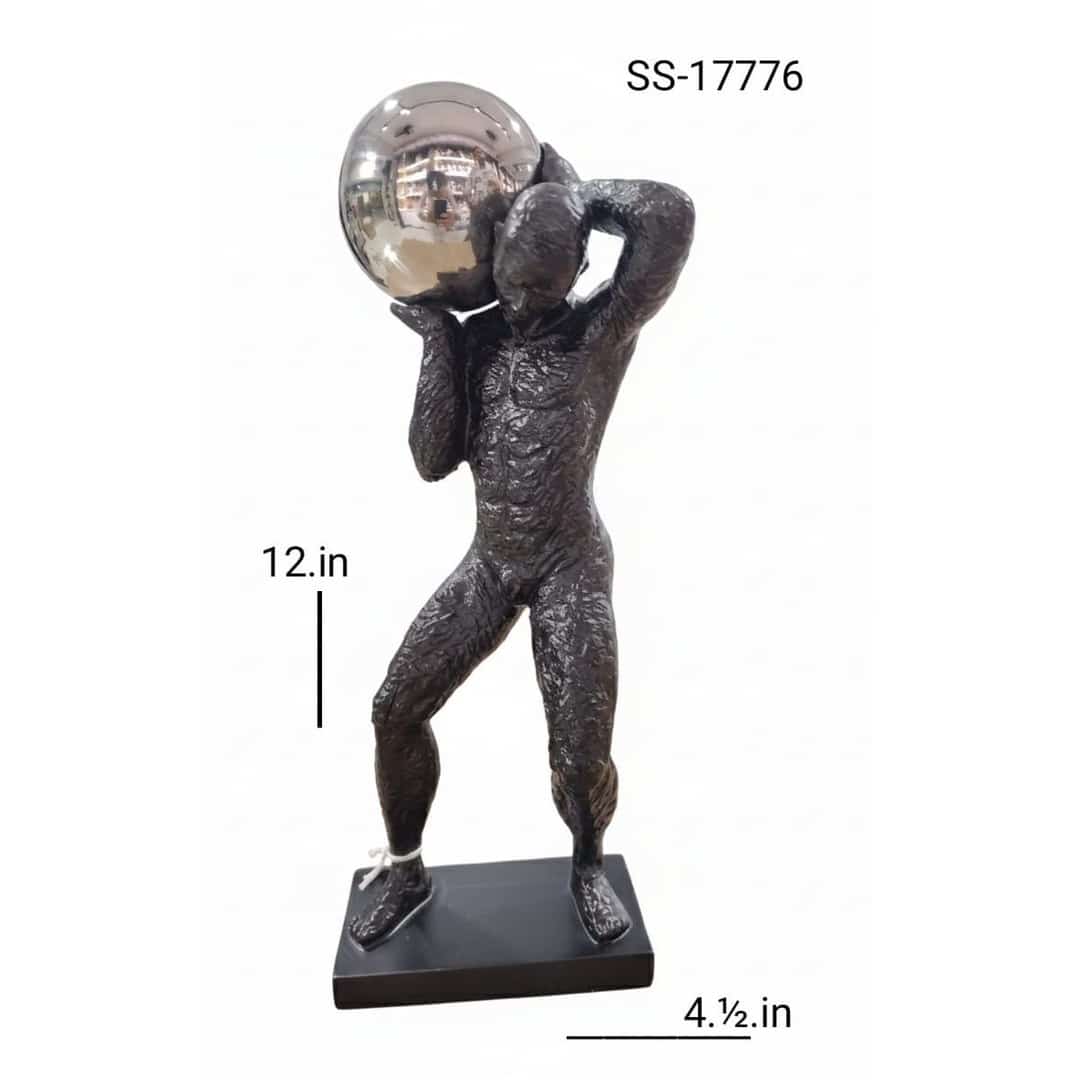 Atlas Reflective Orb Sculpture preview image 2