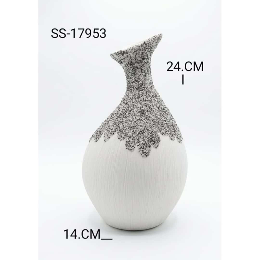 Textured Off-Kilter Ceramic Vase preview image 2