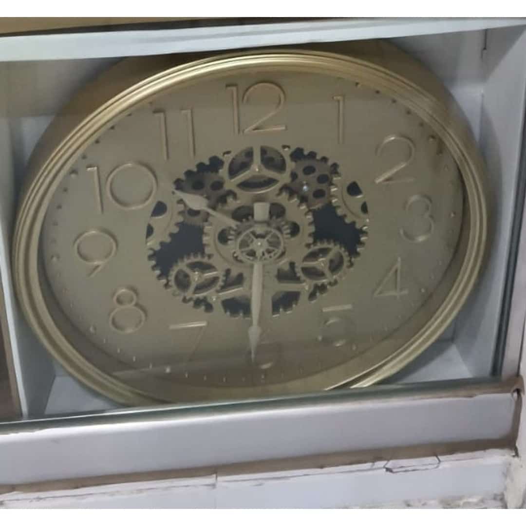 Gold Numeral Gearwork Wall Clock preview image 3