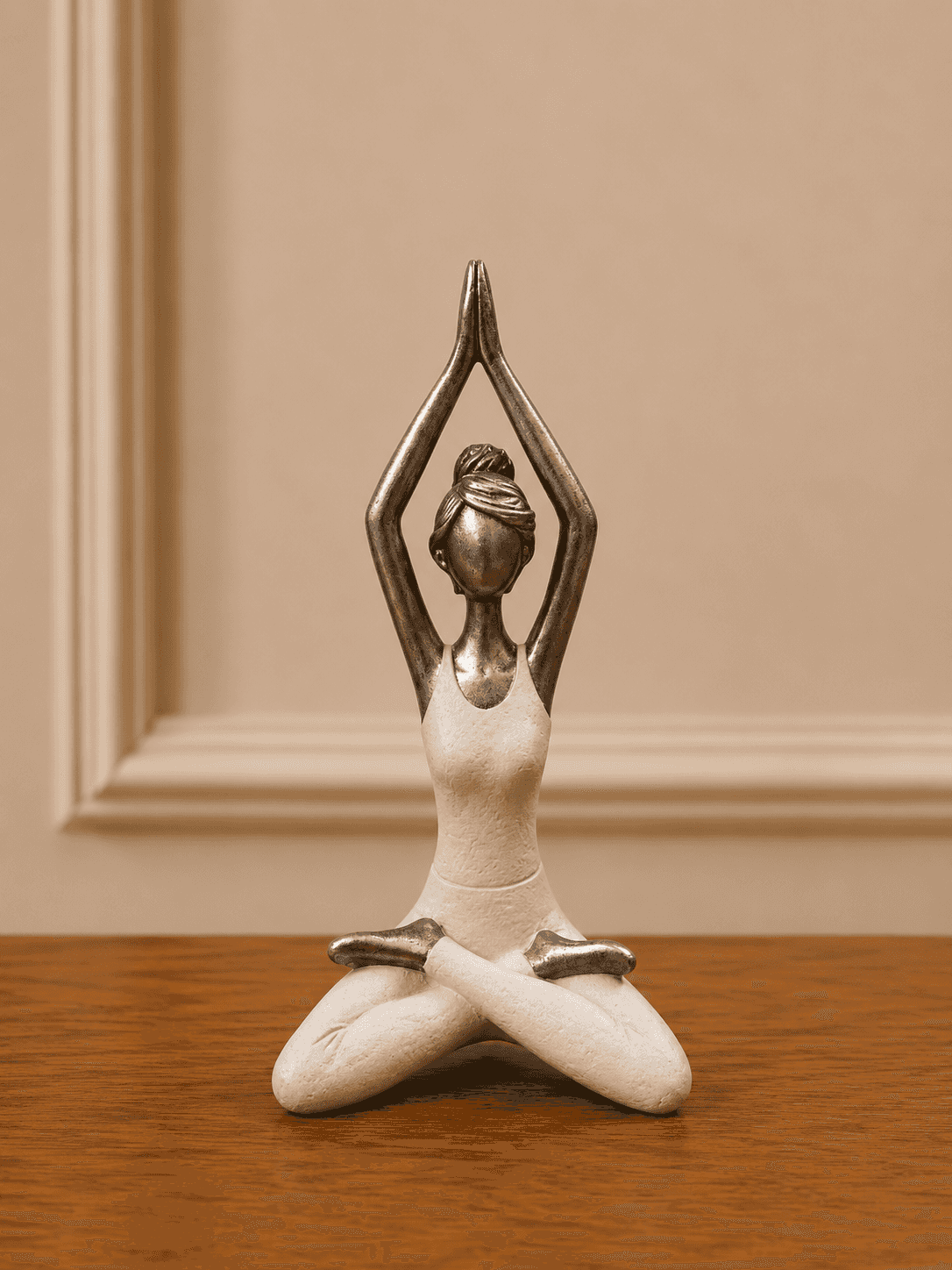 Silver White Yoga Figurine preview image 1
