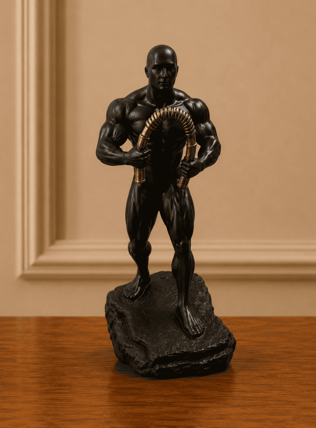 Black Bronze Strongman Sculpture preview image 1