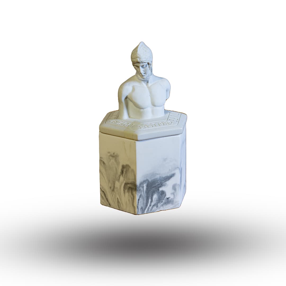 Roman Warrior Ceramic Jar image 1