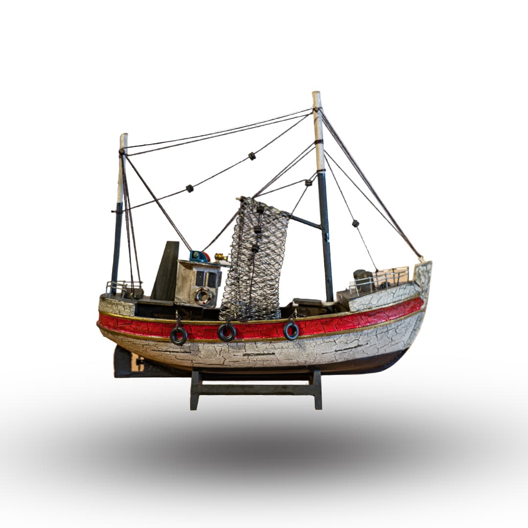 Vintage Harbor Fishing Boat image 1
