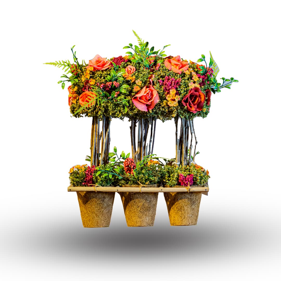 Triple Pot Floral Display image 1