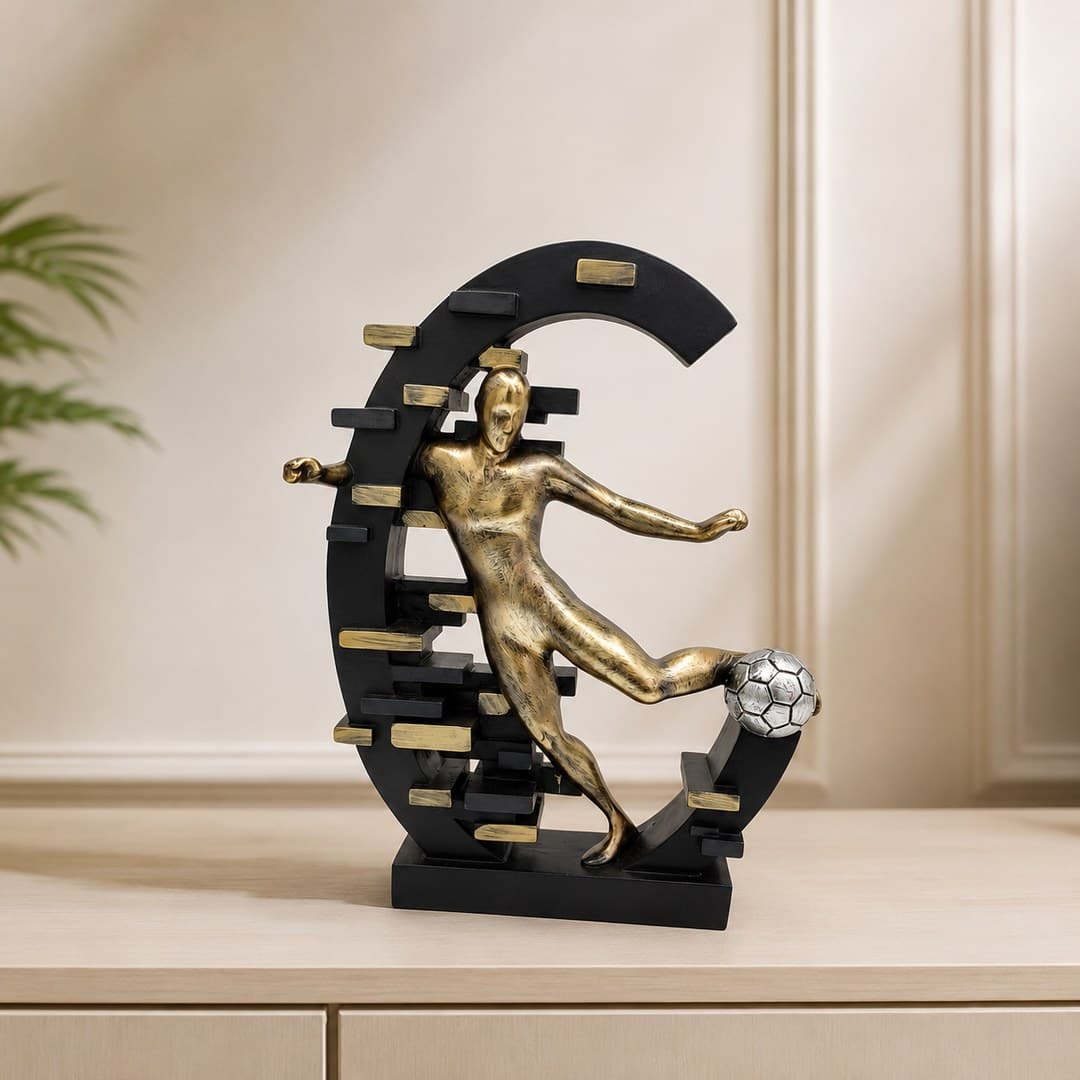 Football Staircase Sculpture image 1
