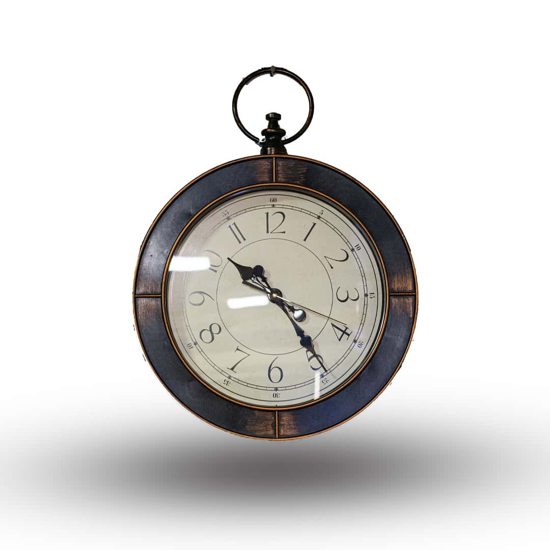 Antique Pocket-Style Wall Clock